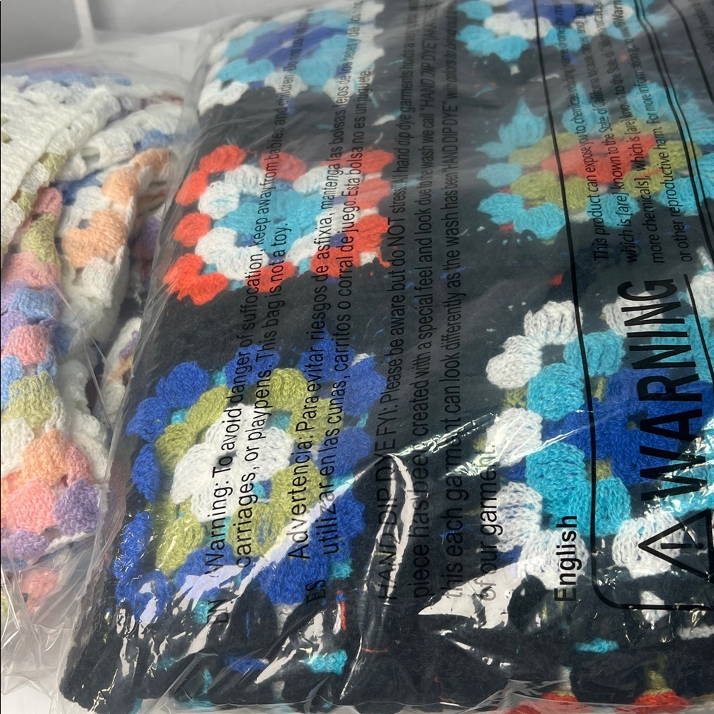 POL Multicolor Patchwork Open Long Cardigan NEW N… - image 5